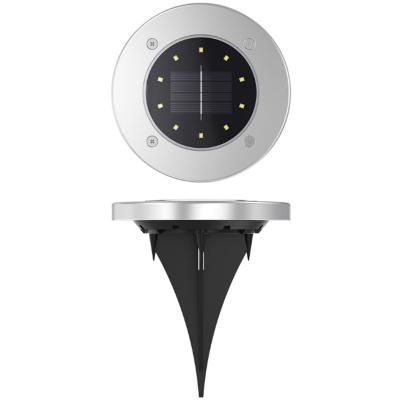 China Garden Stainless Steel Solar Garden Lights For Lawn Pathway Landscape IP67 Outdoor Waterproof InGround Light for sale