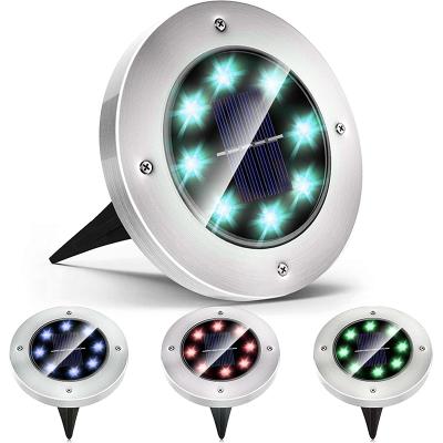 China Garden RGB Solar Garden Lights For Lawn Pathway Landscape IP65 Waterproof Outdoor Inground Light for sale