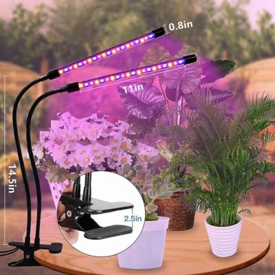 China Seed Starting Full Spectrum Dimmable DC5V LED Grow Strip Light With Timer Desk Clip Lamps Grow Light For Plants Flowers for sale