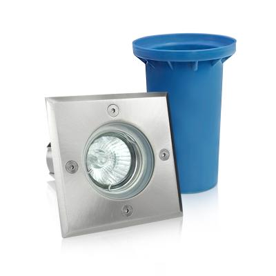 China High Brightness Outdoor Square Replaceable GU10 Underground Light For Garden Around Recessed Underground Light for sale