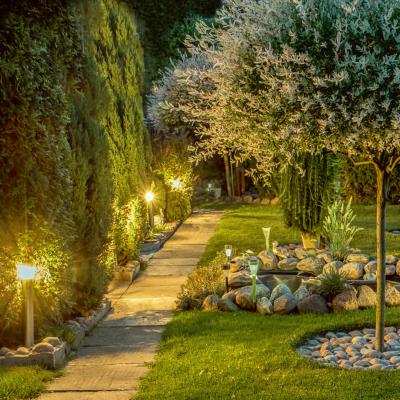 China 400mm Residential Garden Landscape Lamp With Road Movable Decorative Lights Sockets Outdoor Lawn Lamp for sale