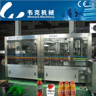 China Factory Automatic PET Bottle Juice Filling Machine / Orange Juice Making Machine for sale