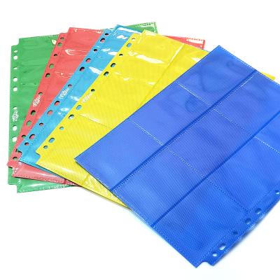 China Gift 9 Pocket Card Page Double Side Trading Card Loading Sleeves For Baseball, Sports Cards, Trading Cards (Factory) for sale