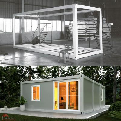 China LS Modern Light Steel Folding Office Container Low Cost Prefab House Data Entry for sale