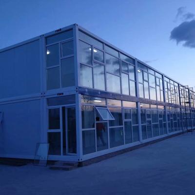 China Modern custom luxury modular kit flat container rooms shop 40ft modern luxury prefab house store house prefab villa for sale