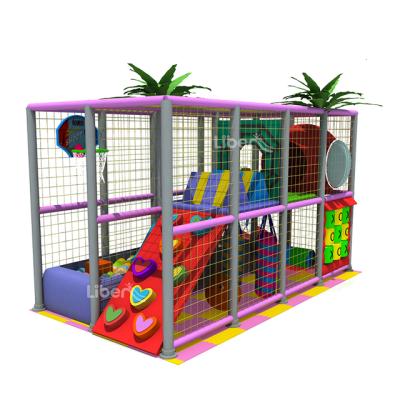 China Plastic Playground Indoor Playground For Kids With Leave Roof Attractive Indoor Game For Small Room for sale