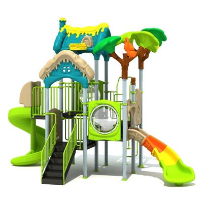 China Equipment Plastic Children Outdoor Games Amusement Park Playground Plastic Playgrounds for sale