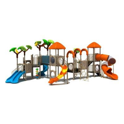 China Anti-UV Plastic Playground Used Kids Plastic Slide Used Outdoor Playground Equipment For Sale for sale