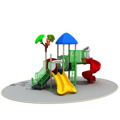 China Plastic Play Land Park Playground Maker Amusement With Plastic Slide, Playground Equipment, Outdoor Play Castle for sale