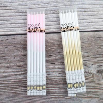 China Handmade birthday cake candle crown candle factory direct pencil party wedding decoration thin candle for sale