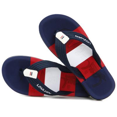 China 2022 Trend Hot Sale Summer Beach Fashion Cheap Flip Flops Outdoor Rubber Luxury Men's Eva Sole Slippers for sale