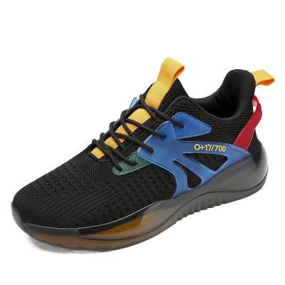 China Cuality High Breathable Casual Shoe Cushioning Sneakers For Men's Outdoor Elastic Mesh Running Sports Shoes High Top for sale