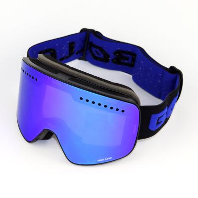 China Ski Goggles Sports Anti Fog Ski Glasses Outdoor Ski Eyewear Double Layer Glass UV Lenses For Skiing for sale