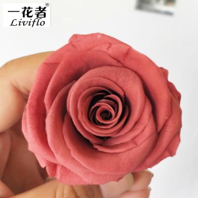 China Wholesale A Grade Diameter 3-4 Cm Lasting Flower Rose Floral Head Eternal Forever for sale