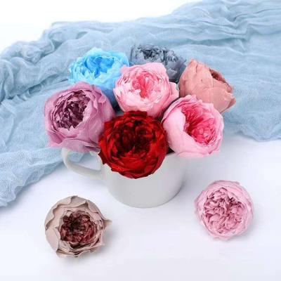 China Beautiful High Quality Wedding Gift Preserved Roses 5-6cm Austin Rose Home Decor for sale