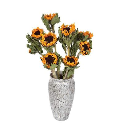 China High Quality Agriculture Valentine's Day Gift Dry Sunflower Arrangement Centerpiece For Lover for sale