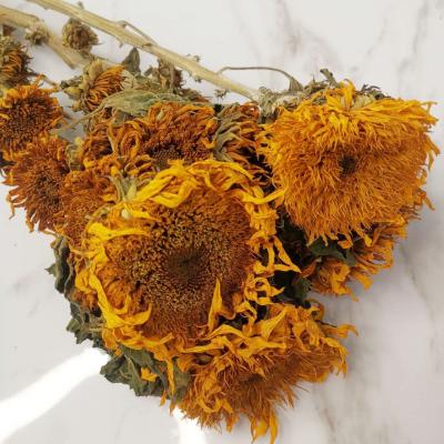 China 2020 Wholesale Decoration Best Price Bouquet Sunflower Dried Flower For Home Decor for sale