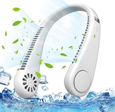 China Rechargeable Hands Mini Fans Portable Bladeless Neck Plastic Portable Fan 4 Speeds Air Mouth 72 for sale