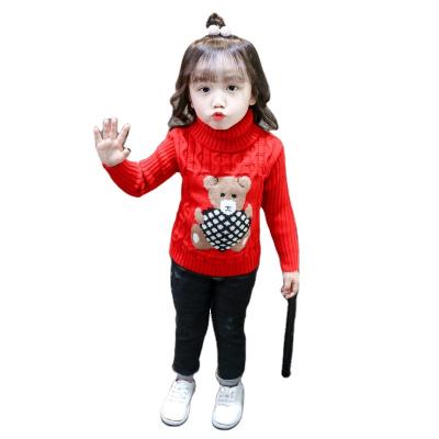 China New ODM/OEM Design Solid Color Turtle Neck Winter Sweater Sweater Sweater Cardigan Anti-Shrink Sweater For Kids for sale