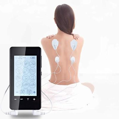 China Chinese Electric Mini Neck Cramp Massager Machine EMS Muscle Stimulator 15*10*7 Factory Black Therapy Stimulation for sale