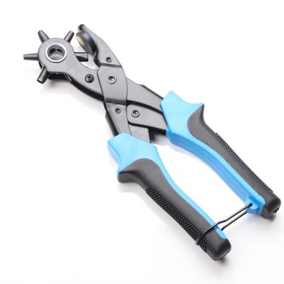 China Portable Hot Product Belt Hole Pliers Machine Tool Belt Multifunctional Leather Punch Hole Puncher for sale