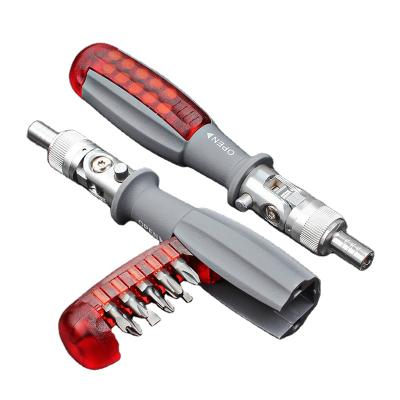 China Easy Carry High Quality Ratchet Screwdriver Tool Kit Multi-Angle Dual Function Screwdriver for sale