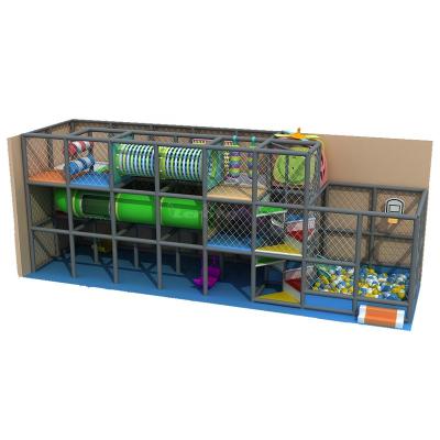 China Customized Indoor Play Equipment Kids Theme Park Playground Amusement Playground Wooden Indoor Playhouse Slide Kids Ball Pool For Sale for sale