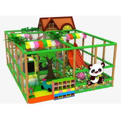 China Small Playground Children Playground Indoor Soft Playground Kids Playhouse Indoor Wooden Plastic Playground Wooden Playground For Sale for sale