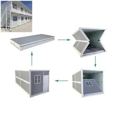 China Fast Build Folding Container House with MGO Board Floor and Q235/Q345 Steel Frame for sale