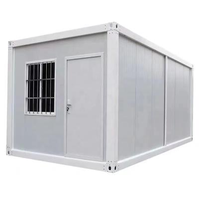 China 10ft 20ft Klappbare Prefab Container Campinghäuser Büro mit Sandwich-Panel-Wand zu verkaufen