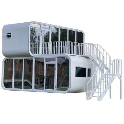 Chine Des maisons modulaires préfabriquées modernes de 20 pieds 40 pieds Petites maisons Cabine Bureau Portable Home Pod Apple Cabin à vendre