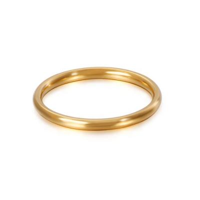 China Fashionable Simple Modern Couple Rainbow Sleek O Rings 7 Colors Optional For Men And Women Custom Backed for sale