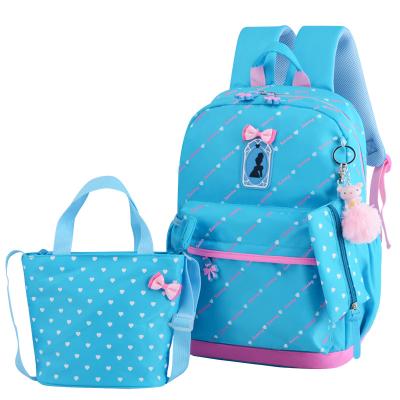 China Waterproof 2021 new product stationery cartoon 3 in 1 girl children school bag set for boy school backpack for sale