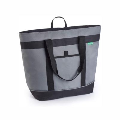 China Gray Wine Waterproof Food Cooler Tote Bag OEM Customized Oxford Men Women Insulated Camping Cooler Bags for sale