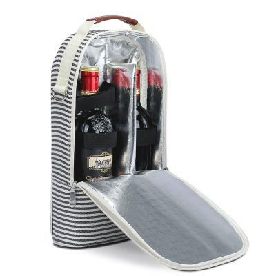 China Custom Wholesale OEM Wine Cooler Outdoor Insulated Thermal Bag Waterproof for sale