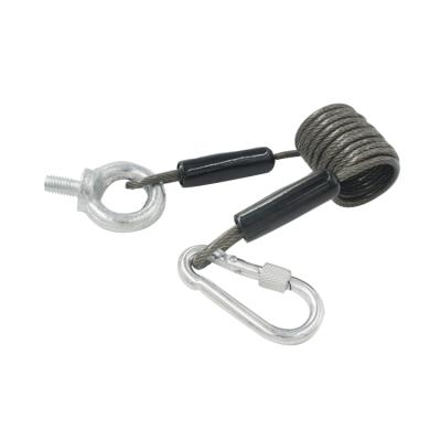 China Electric Cabinet Door Spring Common Rope 3.5mm PVC Coated Steel Wire Rope Clamp for sale