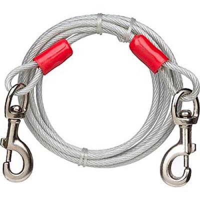 China Climbing Rope Gaosheng Dog Leash Rope PVC Coated Galvanized Wire Steel Rope Dog Link Cable for sale