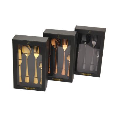 China Disposable Premium Stainless Steel Disposable Spoons Forks Knives Durable Metal Cutlery for sale