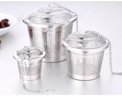 China New Arrival Sustainable SUS 304 Stainless Steel Tea Infuser With Web For Tea And Home Kitchen for sale