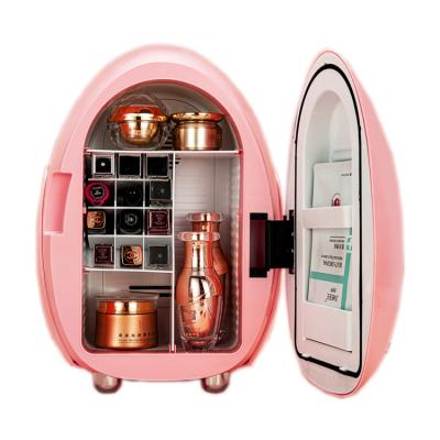 Chine New Design Household Beauty Skincare Cosmetics Fridge Pink Desktop 8L Fridge For Makeup Storage à vendre