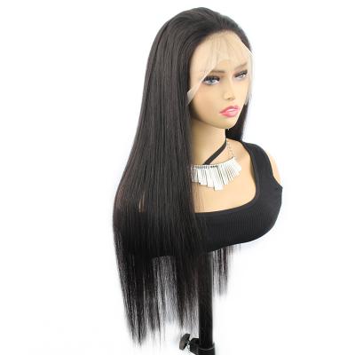 China Free sample virgin natural transparent glueless wave lace wig alibaba real cheap hair silky straight pre plucked wig for black woman brazilian for sale