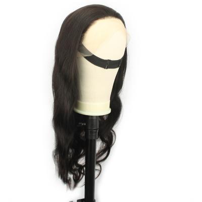 China body wave for top sellers 10a black women ladies raw virgin premade small knots pre plucked free hair half lace wig made in china for sale