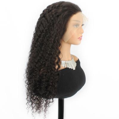 China Jerry Curl Custom made hd virgin 250 lace 30 density 13x6 inch raw virgin burmese remy hair bundle cuticle aligned to curl hair wigs for sale