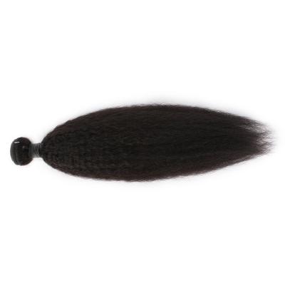 China Yaki cuticle aligned extension virgin mongolian soft kinki hair natural curly yaki hair for sale