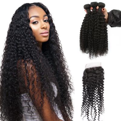 China Overnight Shipping Wholesale Free Sample 100% Raw Virgin Curly Curly Virgin Brazilian Curly Hair Weaves 3 Bundles Deals And Closure Sets for sale