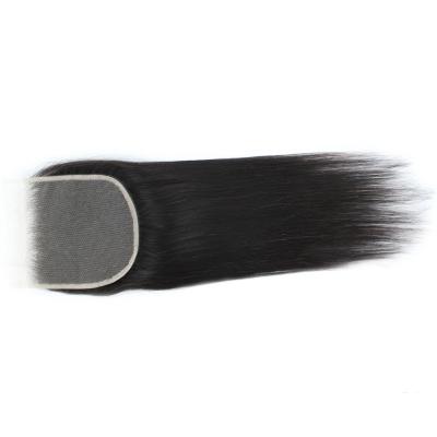 China 100% Virgin Human Hair 10 Inch Top Cheap Raw Indian Bleached Hd 5*5 Silk Straight Human Hair Bone Hd Knots Film Transparent Lace Natural 5x5 Closure for sale