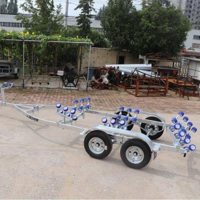 China Boat Trailer LUBO China Boat Trailer Factory Sale Galvanized Heavy Duty Trailer Yacht Yacht Trailer for sale