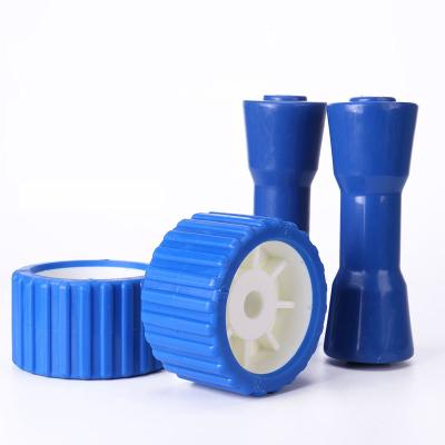 China Boat Trailer Blue Wholesale Boat Trailer Parts Boat Trailer Shimmy Rollers Boat Trailer Rollers for sale