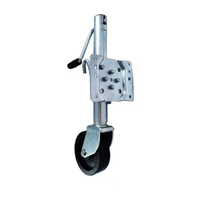 China Steel 1500 Pound Double Wheel Side Handle Trailer Jack for sale