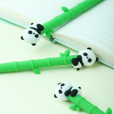 China Yiwu pen doll panda gel ink color ink pen high quality normal creative chubby cute kawaii animal pens supplier for sale